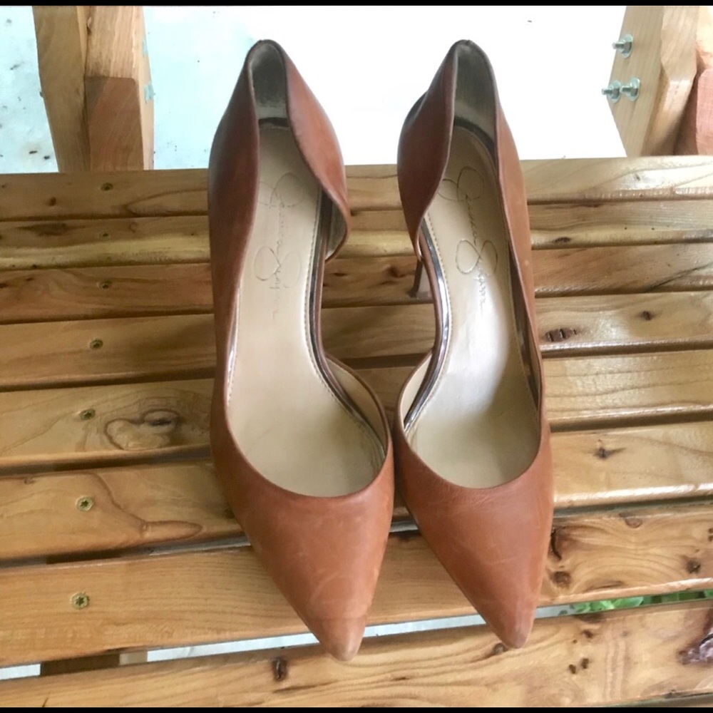 Jessica Simpson Claudette Leather Pumps